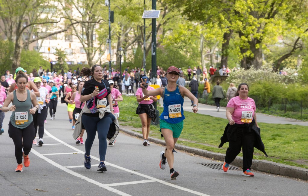 Olivia Witherite runs in a race