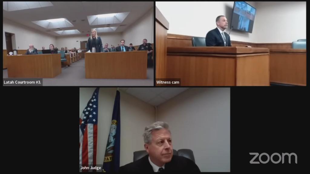 Bryan Kohberger appearing in court as defense prepares to call a witness, depicted in a collage.