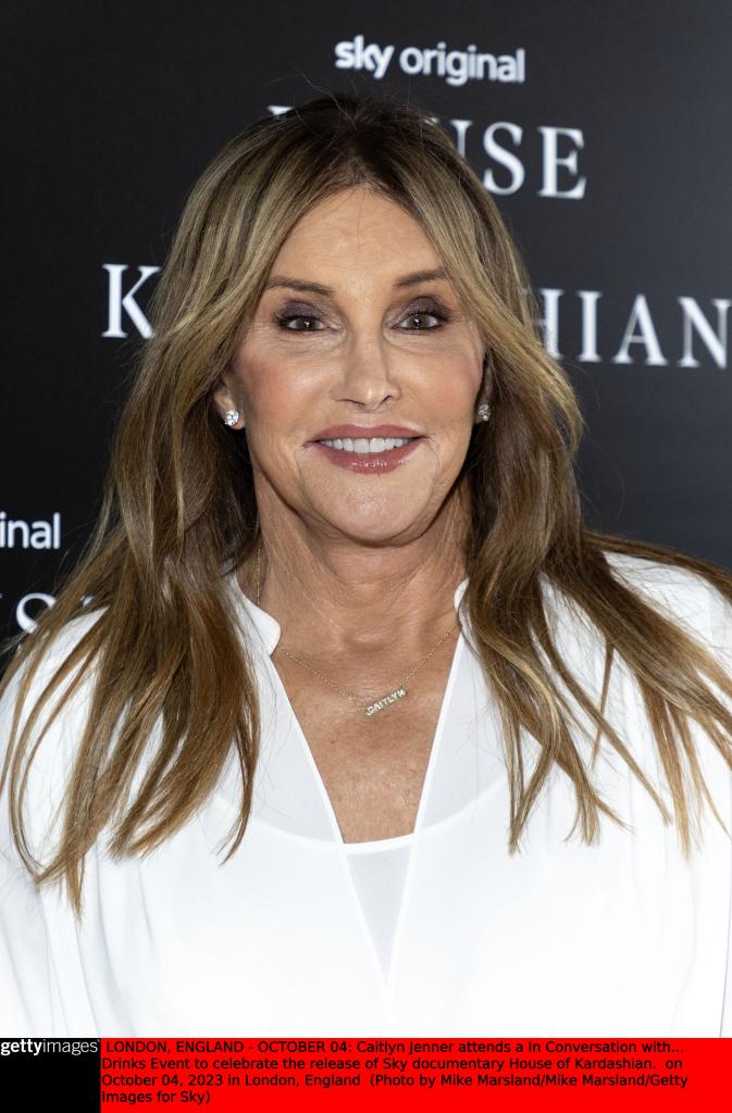 Caitlyn Jenner at a "House of Kardashian" event on October 4, 2023 in London