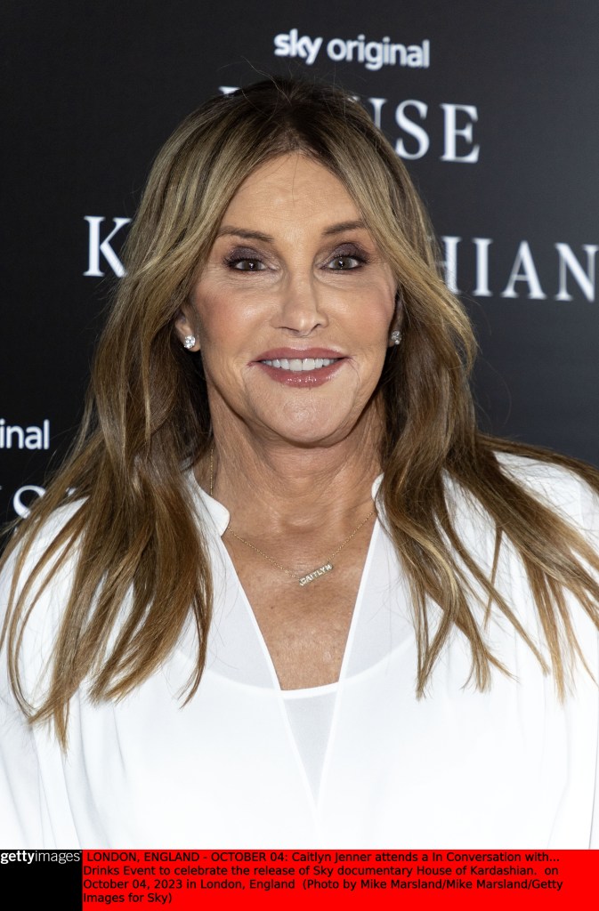 Caitlyn Jenner at a "House of Kardashian" event on October 4, 2023 in London