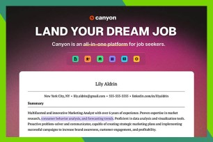 A screenshot of a website titled 'canyondreamfeat'