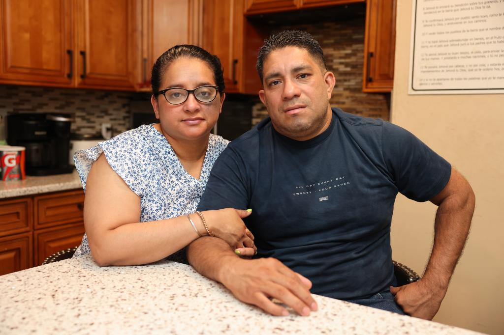 Carlos Diaz, 45, and his wife, Karla Canales, 46, are the parents of a nonverbal, autistic 15-year-old who was allegedly tied to a chair by a special education teacher at New Hyde Park Memorial High School in Long Island. 