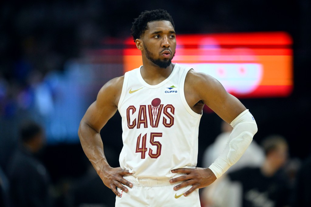 Cavaliers guard Donovan Mitchell is out for Game 4 against the Celtics with a calf injury.