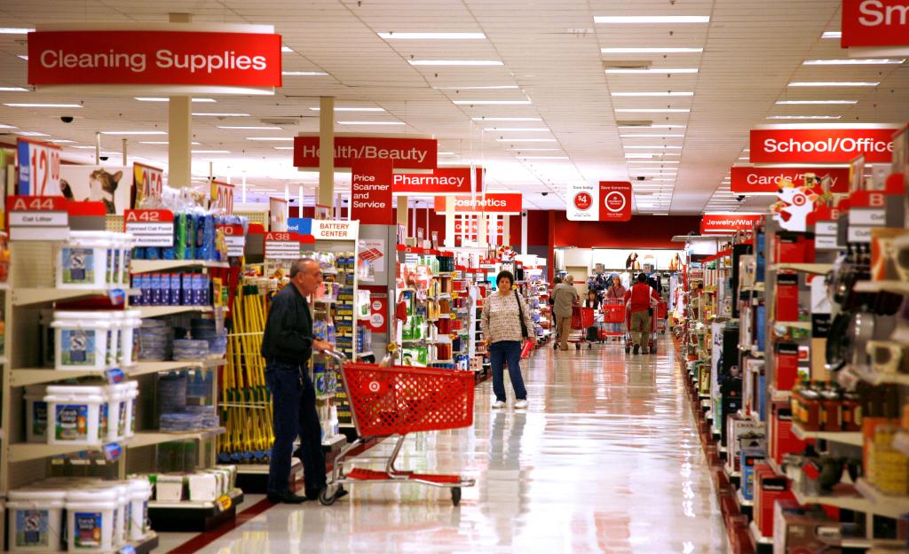 Shoppers seen in Target