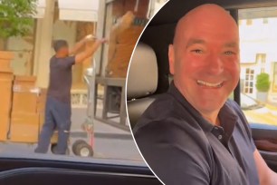 A FedEx delivery driver in New York City has been fired after Dana White caught him on camera tossing more than a dozen packages into his truck.