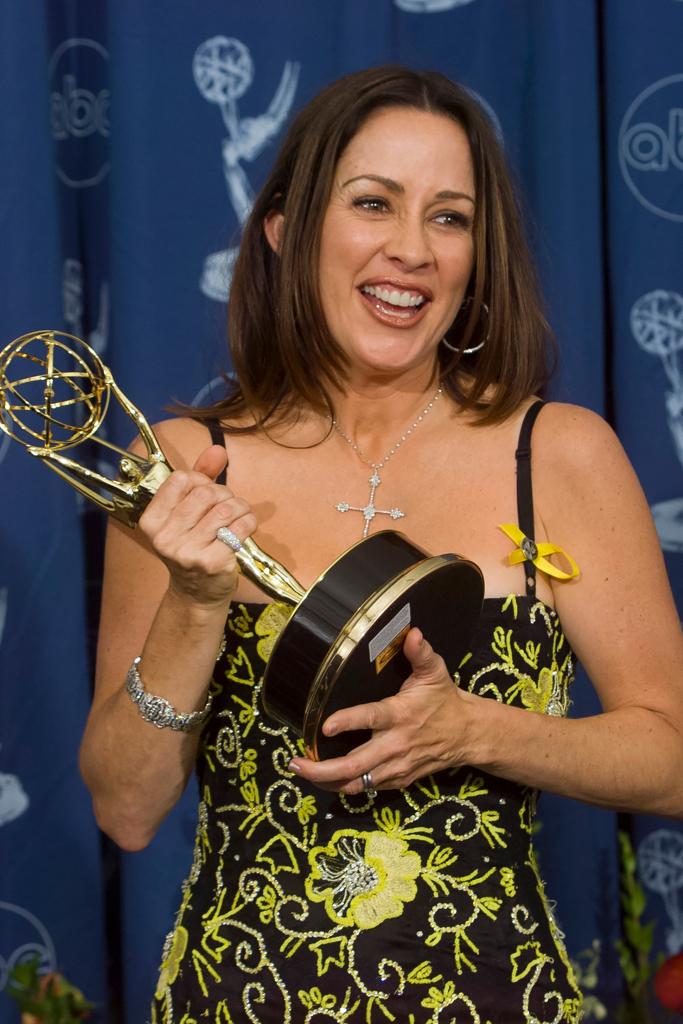 Patricia Heaton after winning an Emmy Award in 2000