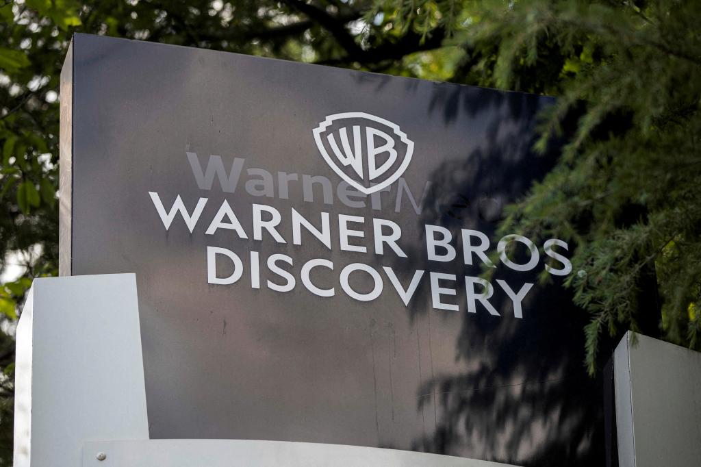 Warner Bros. Discovery sign