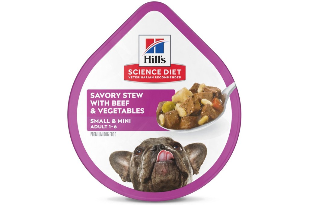 Hill's Science Diet Adult Small Mini Savory Stew Beef & Vegetable Wet Dog Food Trays