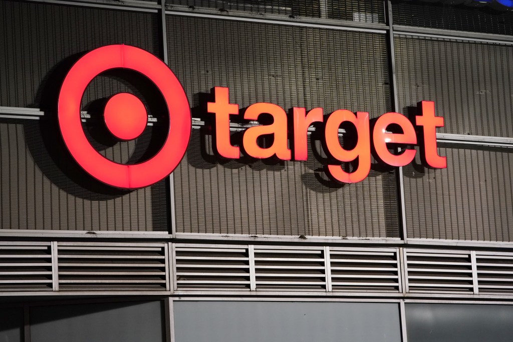 Exterior of Target store with logo displayed