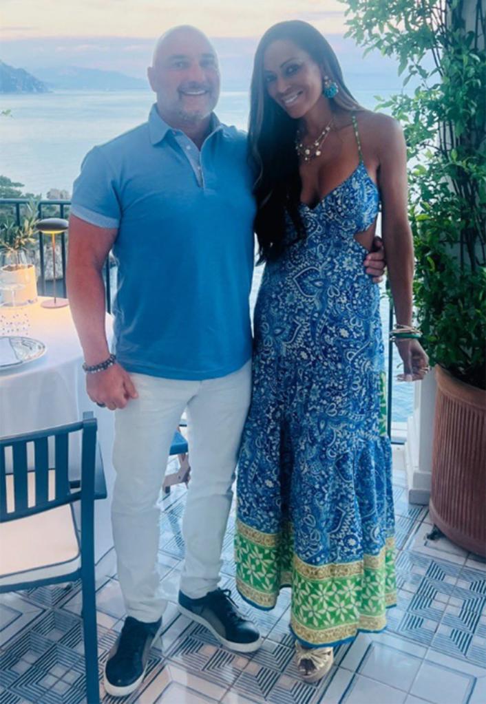 Jay Glazer and Rosie Tenison before their wedding in the Amalfi Coast. 