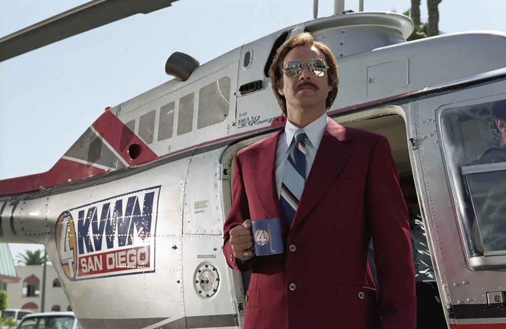 Will Ferrell as Ron Burgundy. 