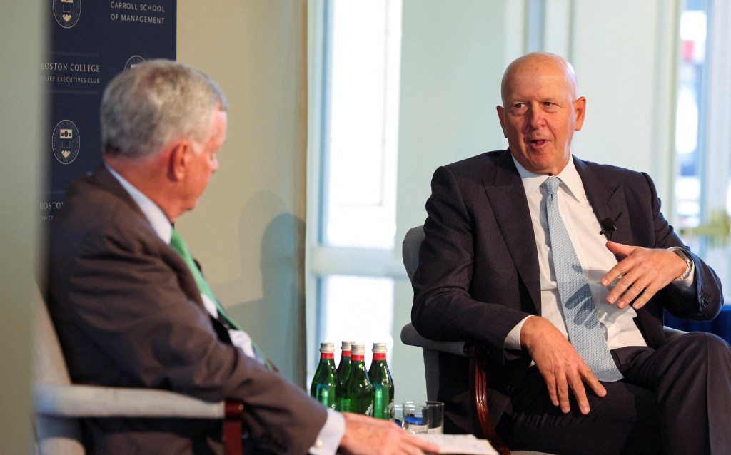 "I'm still at zero cuts," Goldman CEO David Solomon said at a Boston College event. "I think we're set up for stickier inflation."