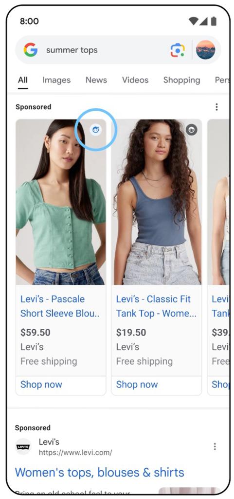 Search and shopping ads within auto-generated AI Overviews