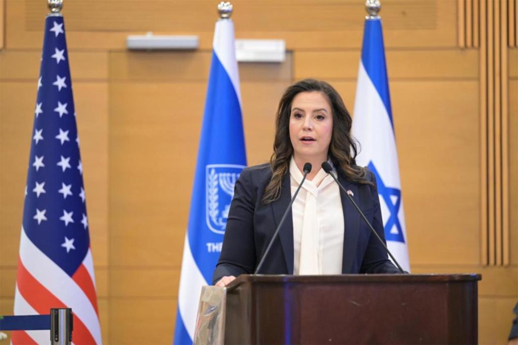 House Republican Conference Chairwoman Elise Stefanik delivered an address to members of the Israeli Knesset in Jerusalem following an invitation from Speaker Amir Ohana highlighting how America stands with Israel and House Republicans fight to protect Jewish students on American college campuses. May 19th, 2024.