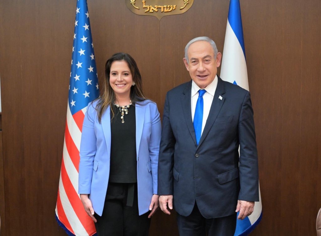 Rep. Elise Stefanik (R-NY) and Prime Minister Benjamin Netanyahu