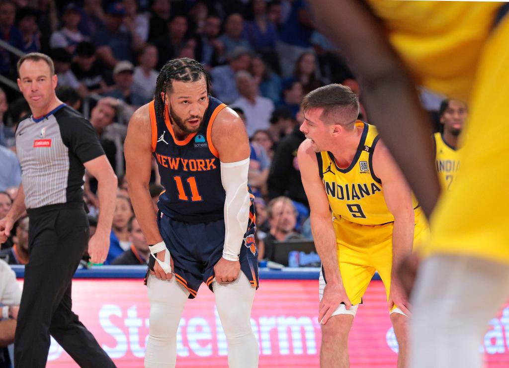 Jalen Brunson returned in the second half to lead the Knicks.