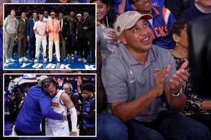 John Starks, John Starks and Jalen Brunson, Knicks alumni