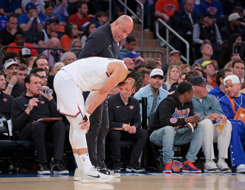 Knicks guard Jalen Brunson played a lot of minutes during the playoffs.