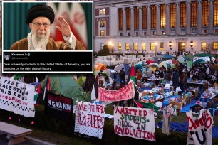Iran's Supreme Leader and US anti-Israel protests