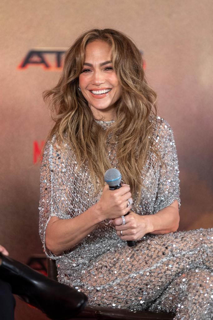Jennifer Lopez promoting her movie "Atlas" in Mexico City