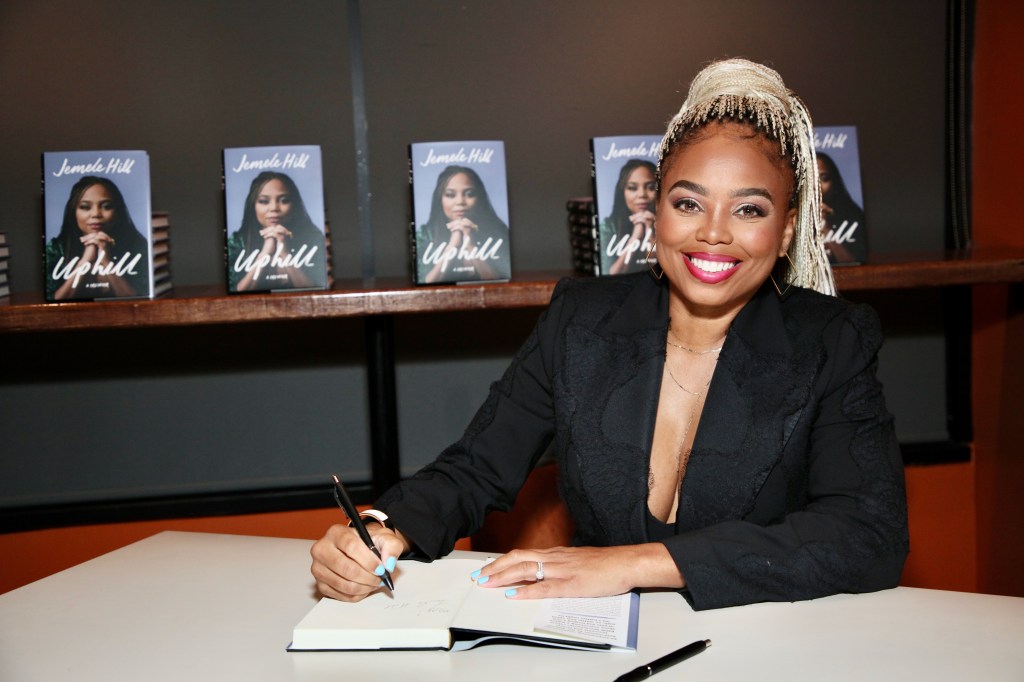 Jemele Hill at a book signing.