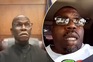 Corey Harris, 44, popped up on screen behind the wheel as Washtenaw County Judge J. Cedric Simpson flashed a dumbfounded facial expression on May 15.