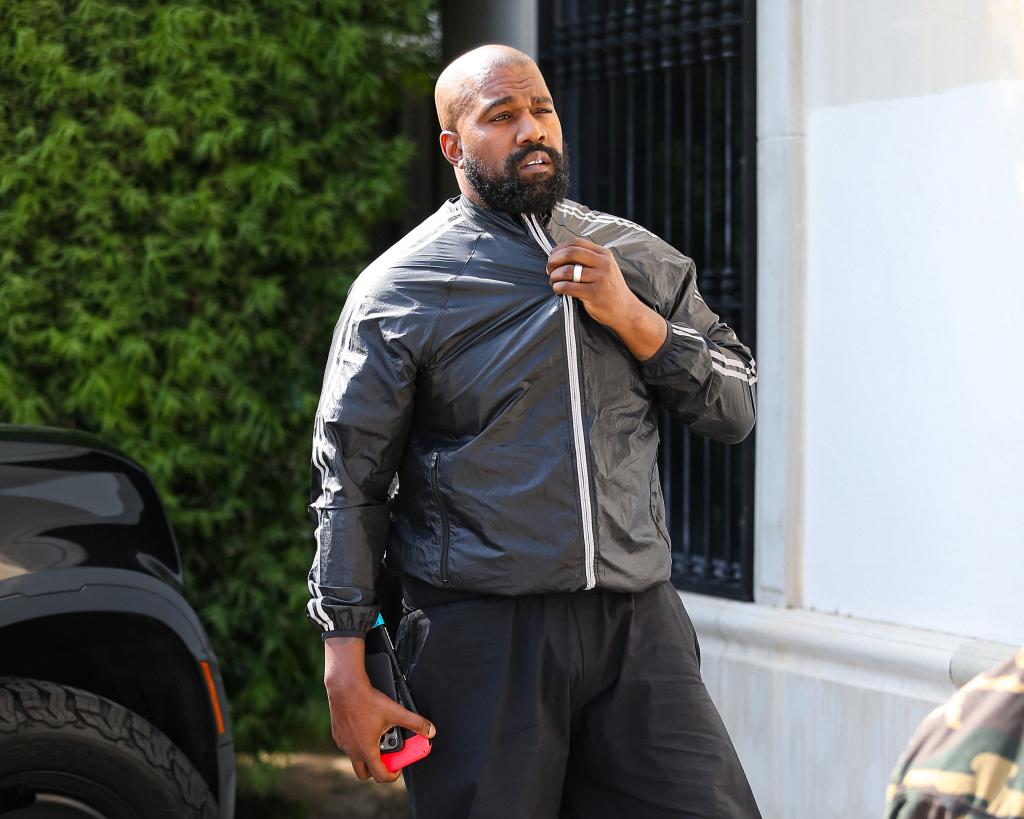 Kanye West out and about in LA on March 21, 2024