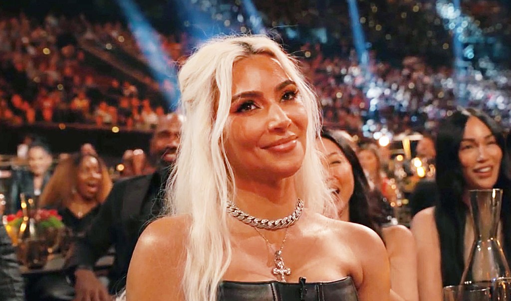 Kim Kardashian reacts to Tom Brady's joke about Kanye West at the Netflix roast on May 5