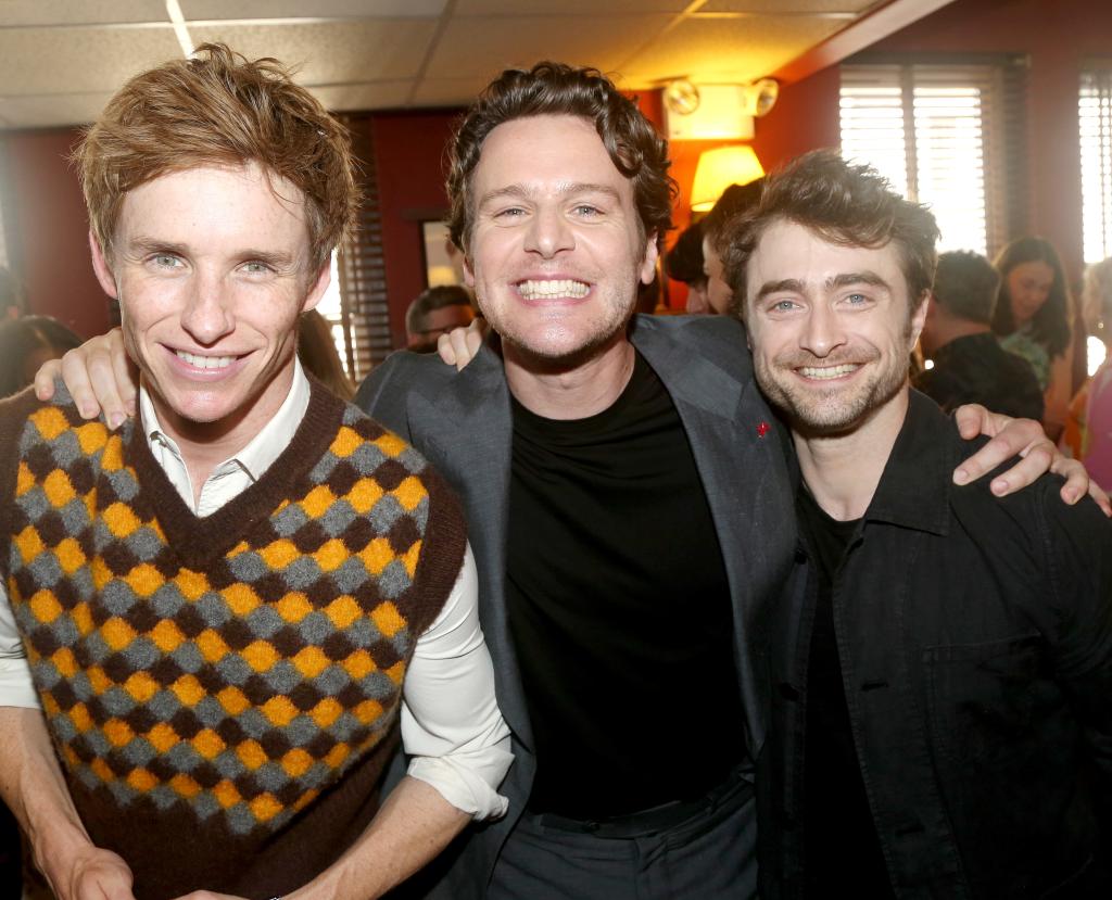 Eddie Redmayne, Jonathan Groff and Daniel Radcliffe