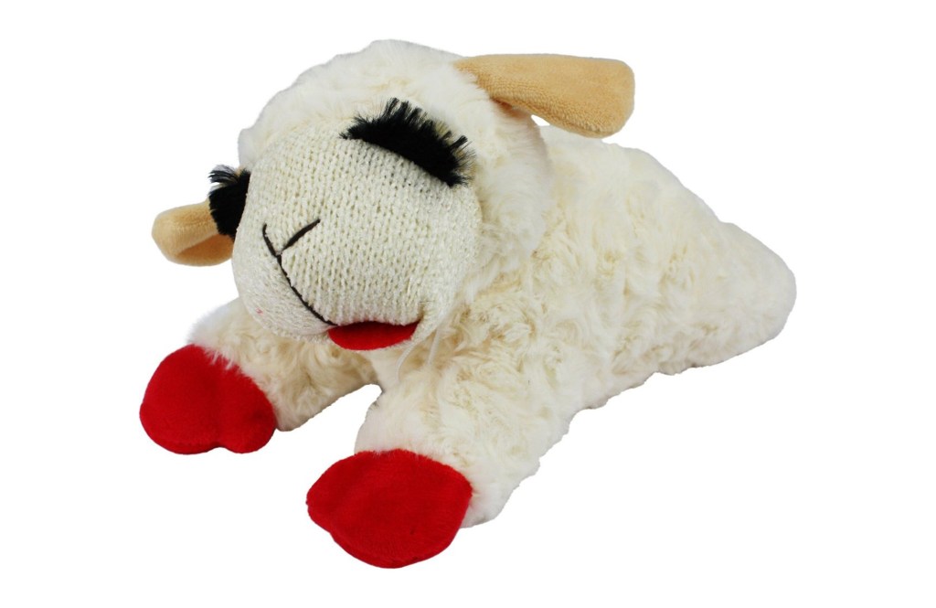 Multipet Lamb Chop Squeaky Plush Dog Toy

