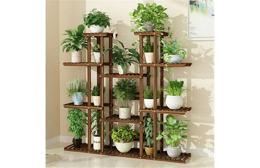 Wood Weather Resistant Plant Stand
