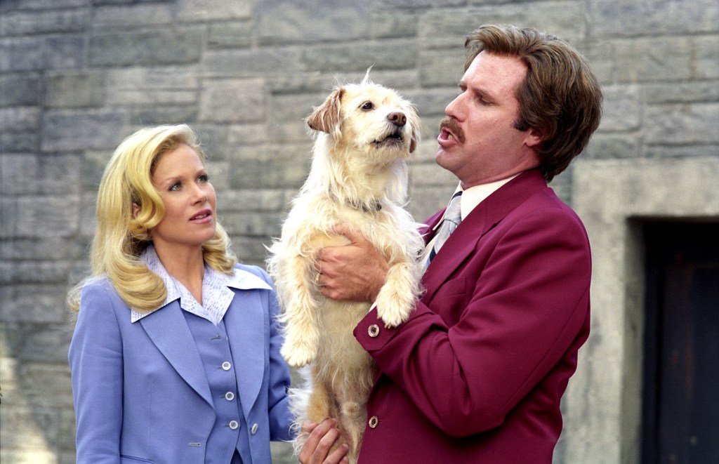 Will Ferrell with Christina Applegate in "Anchorman." 