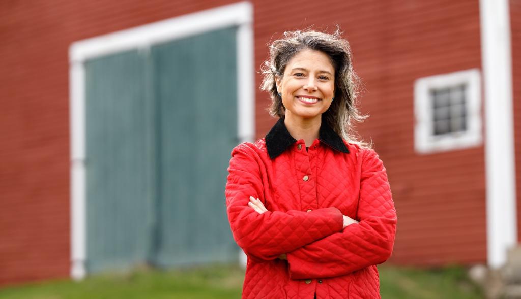 Maggie Goodlander, 37, who recently moved back to Nashua, N.H., after serving as a senior aide to President Biden, launched her campaign for New Hampshire's 2nd Congressional District on Thursday, May 9, 2024.