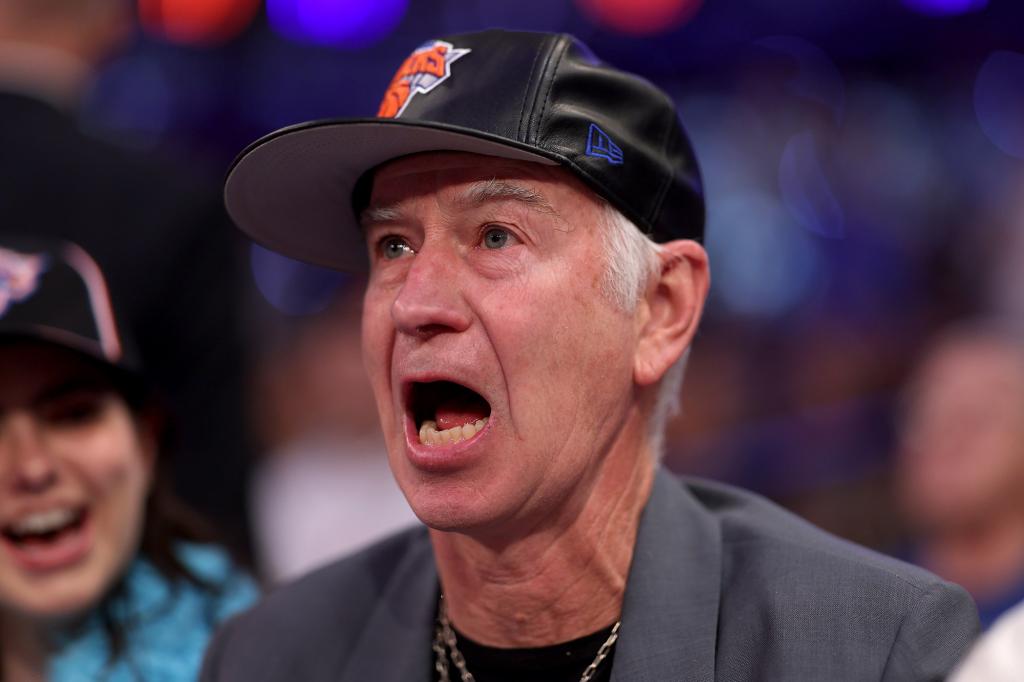 John McEnroe was in attendance for Game 7 at the Garden.