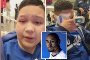 8-year-old fan struck by a Mookie Betts foul ball