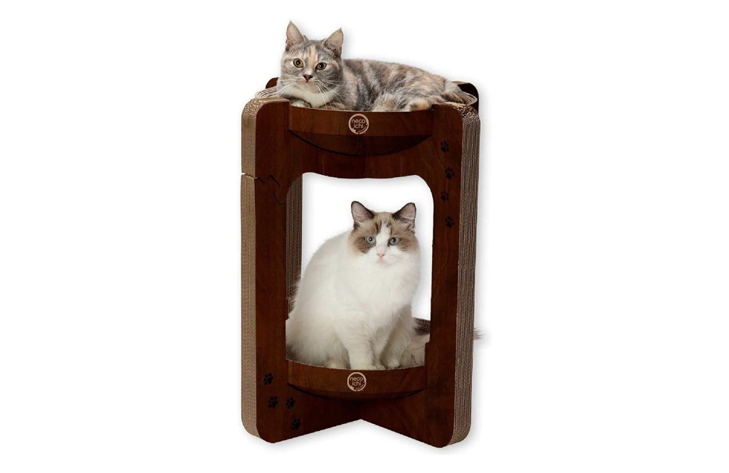 Necoichi Cozy Cat Scratcher Tower Toy
