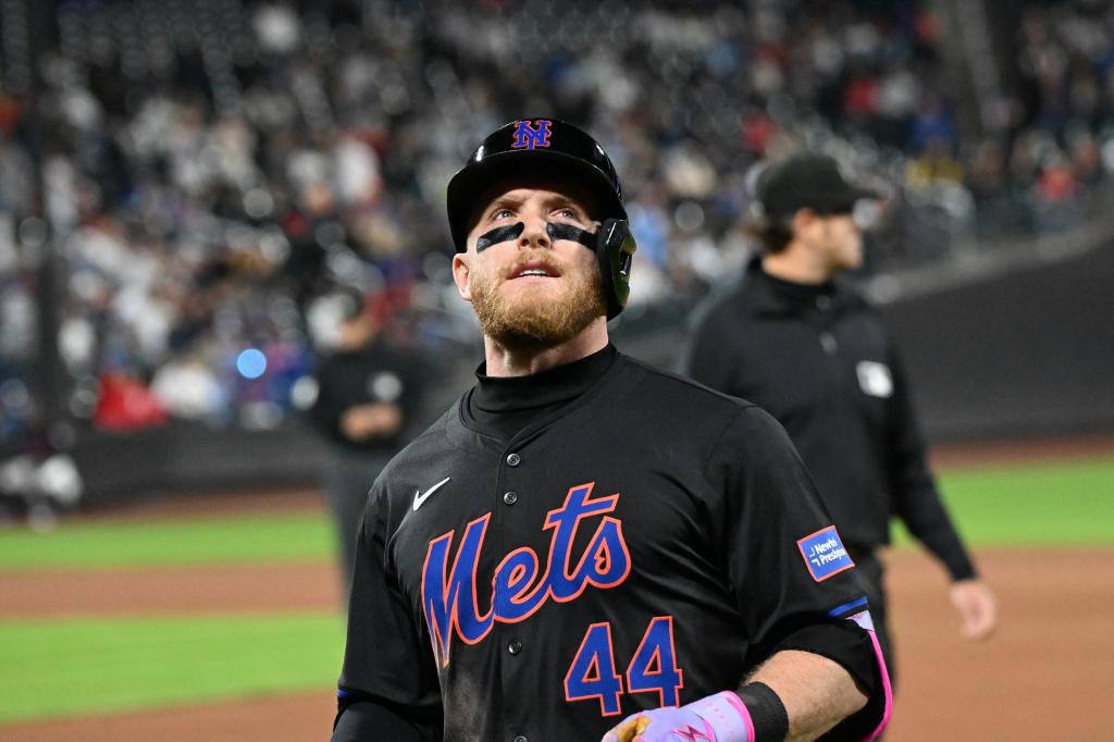 Harrison Bader after grounding out in the tenth inning against the Phillies.