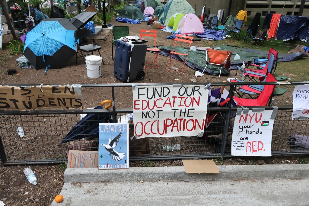 NYU tent encampment