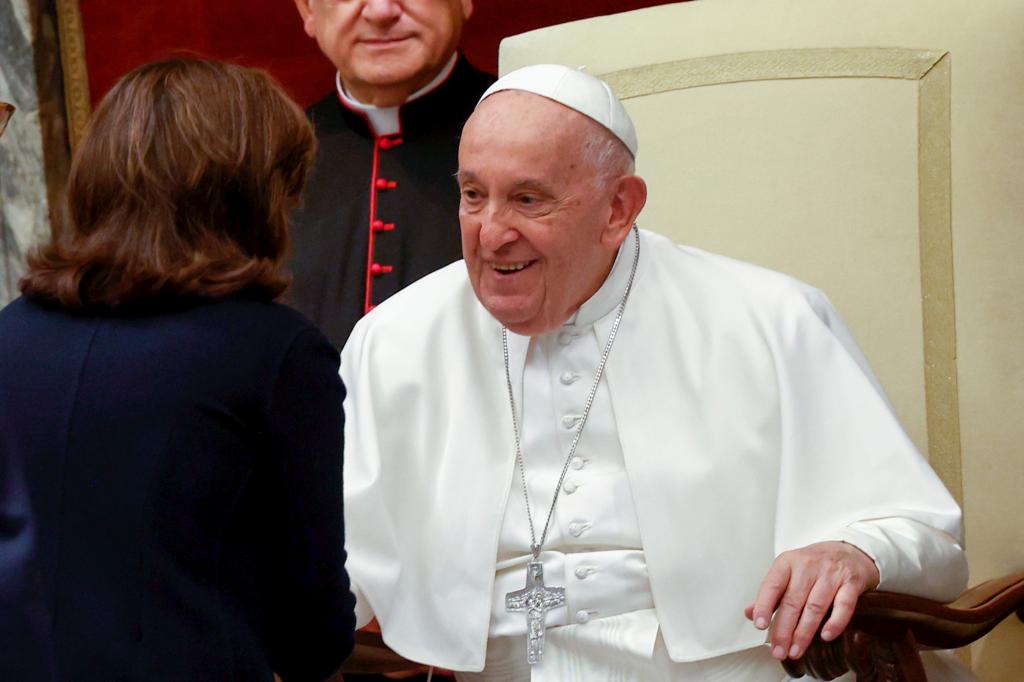 Pope Francis and Gov. Kathy Hochul