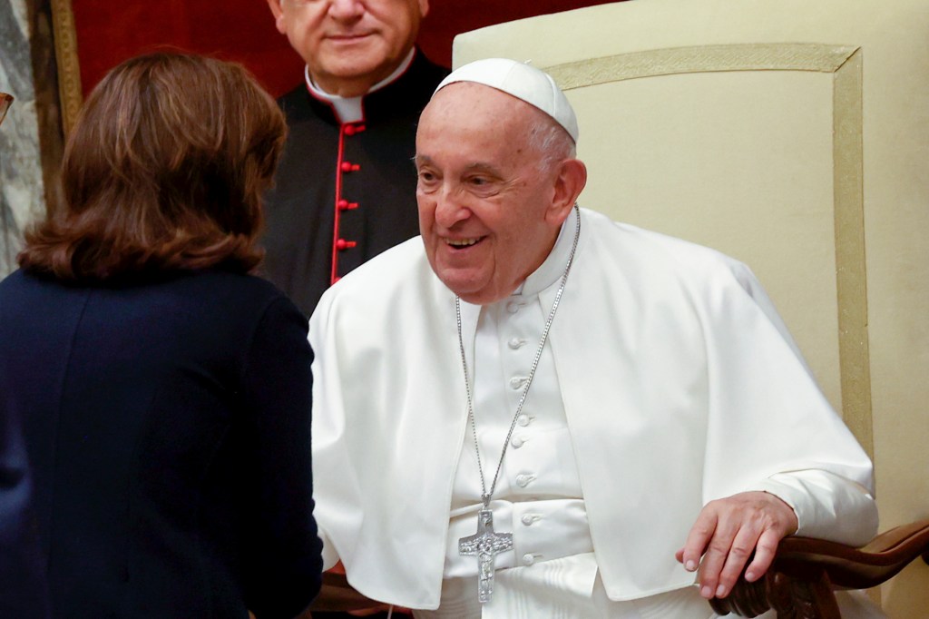 Pope Francis and Gov. Kathy Hochul