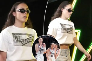 Paige Bueckers loved Nika Mühl's Visa passport t-shirt the Storm rookie guard sported before a 85-83 win over Caitlin Clark and the Fever on Wednesday.  