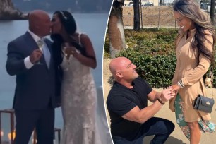 Fox Sports personality Jay Glazer eloped with his fiancée Rosie Tenison in a stunning outdoor ceremony in the Amalfi Coast. 