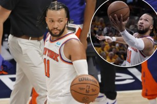 It's not fair, but the banged-up Knicks need Jalen Brunson (above and inset) to carry them to Game 7 win, The Post's Mike Vaccaro writes.