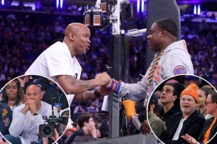 knicks pacers game 1 celebrity row