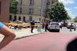 A 16-year-old girl was killed when she was hit by a car while riding a scooter in the Bronx.