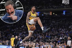 Instead of condemning Obi Toppin’s risky between-the-legs jam in a close Game 1 of the Knicks-Pacers series, TNT’s Brian Anderson went in the other direction by giving the forward extended, unbridled praise writes The Post’s Phil Mushnick.