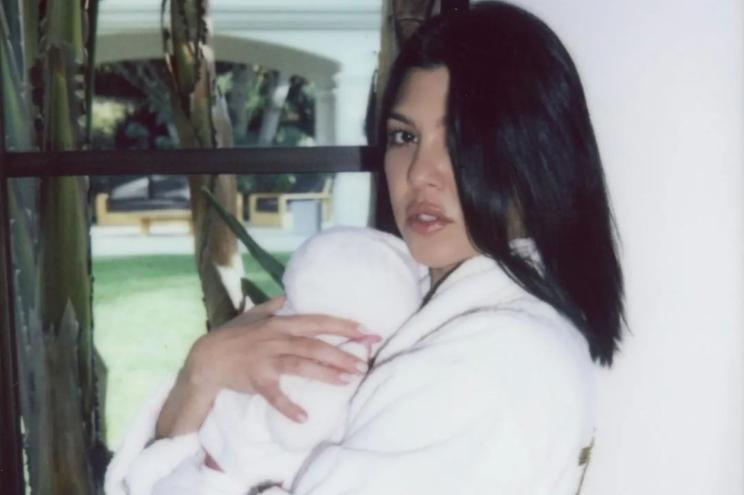 Kourtney Kardashian gave birth to son Rocky in November.