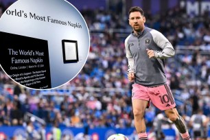 lionel messi napkin contract auction