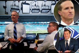 Joe Buck (left) doesn't believe Drew Brees and Jason Witten got enough time to prove themselves as NFL announcers.