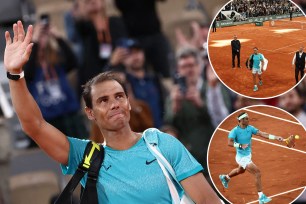 Rafael Nadal lost in the first round of the French Open on Monday.